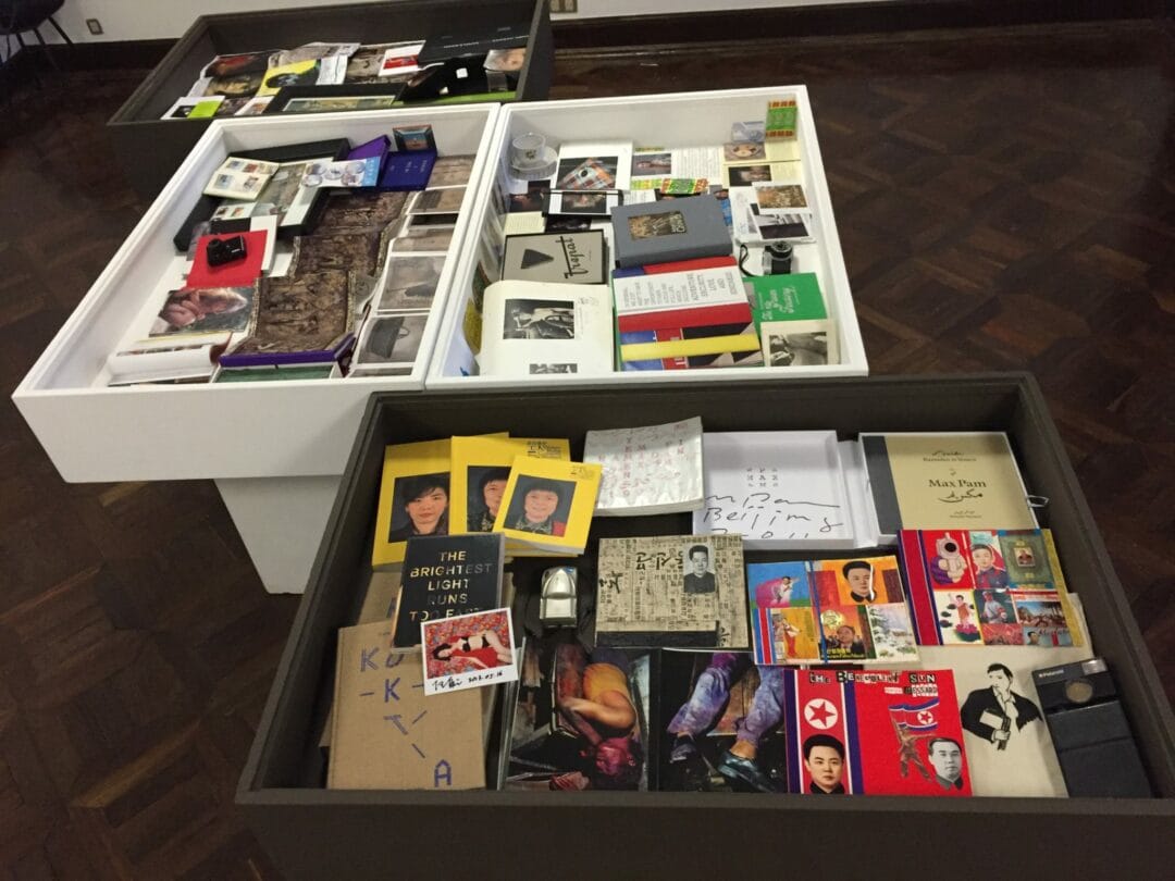 1 of the 5 Cabinets of curiosity of the Éditions Bessard’s collection at the Braga Museum during the Photo festival